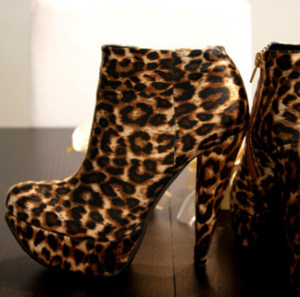 pair of steve madden's boots