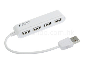 Brando iMONO 4 Port USB Hub mit On/Off Schalter