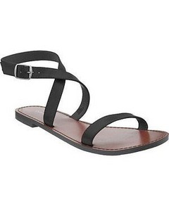 Сандалии Old Navy Womens Faux-Leather Ankle-Strap Sandals