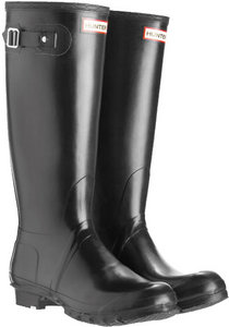 black hunter boots