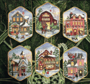 Christmas Village Ornaments Dimensions