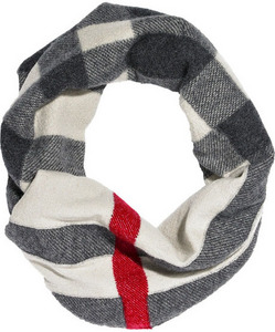 Burberry Check-print wool snood