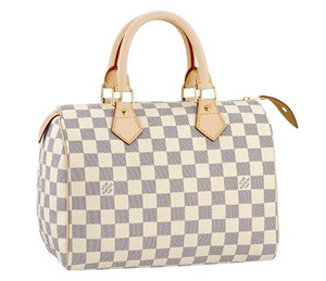 сумка louis vuitton speedy 25 damier azur canvas