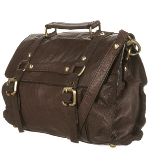 Leather Buckle Strap Satchel