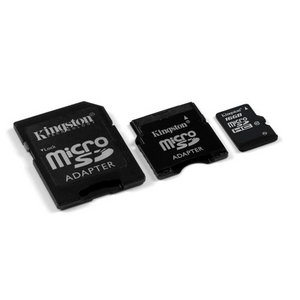 16 Gb Kingston SDHC MicroSD (SDC10/16GB-2ADP) Class 10