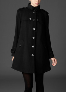 WOOL CASHMERE SWING COAT