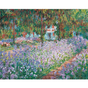 Poster The Garden in Giverny by Claude Monet