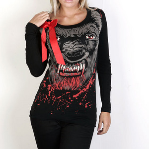 Ladies Wolfbeater L/S Bow Top