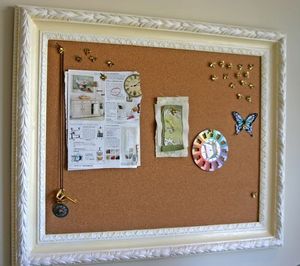 Stick-in board for photos