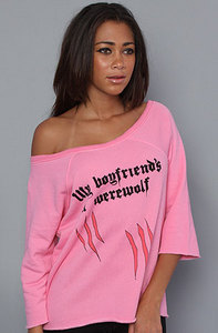 The My Boyfriend's a Werewolf Flashdance Sweatshirt   Women's Sweatshirts By Wildfox 	$88.0