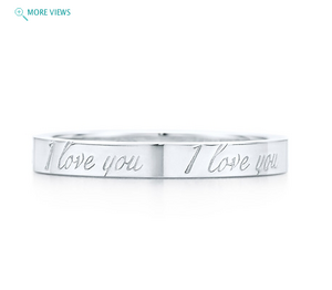 Tiffany Notes I Love You ring