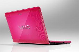 розовый ноутбук Vaio