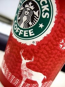 чашку Starbucks Christmas