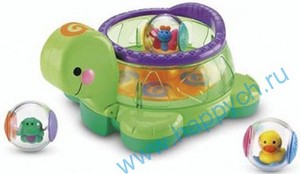 игрушка Fisher Price вертим-крутим черепашка с шариками