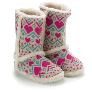 Bright Heart Fairisle Slipper Boots