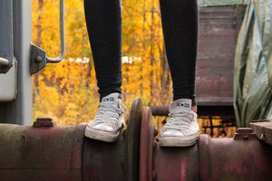 white low-top converse