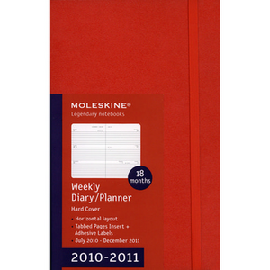 Moleskine weekly planner red 2011