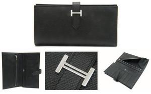 кошелек Hermes Togo Bearn Black(копия)