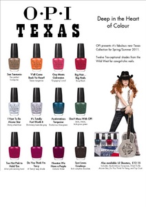 OPI Texas collection