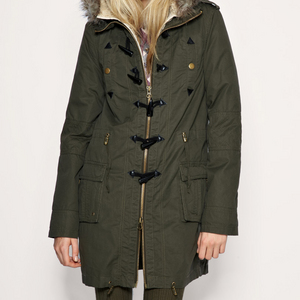 Parka With Detachable Faux Fur Lining