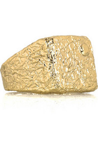 Maison Martin Margiela Crinkle-effect brass ring