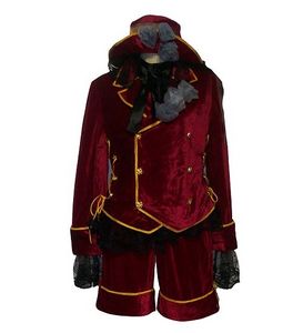 dark red velvet costume