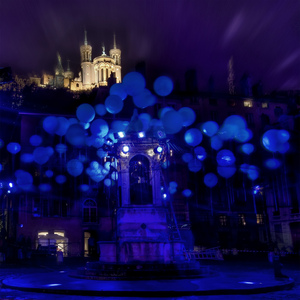 F&#234;te des Lumi&#232;res in Lyon, France (Light Festival)