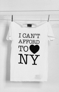 Футболка I can't afford to &#9829; NY