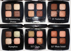 Chanel Les 4 Ombres Eyeshadows