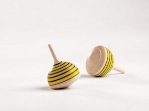 Wooden Spinning Top - Bee