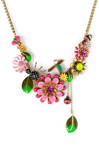 Betsey Johnson Garden Flower колье