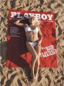 Пляжный коврик «Обложка PLAYBOY»