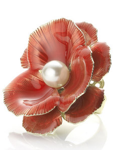 flower cocktail ring