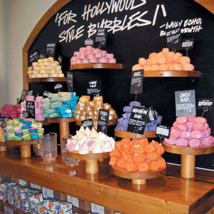 lush и всякие штуки для ванной