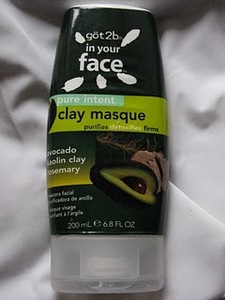 Got 2b in your face. Pure intent clay masque.