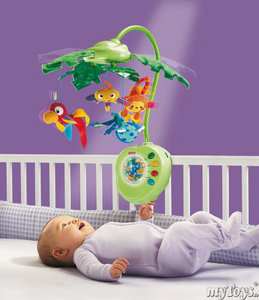 мобиль с дистанционным управлением: Peek-A-Boo Rainforest от Fisher Price