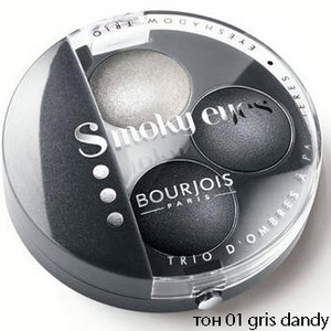 Bourjois Smoky Eyes тройные чёрные тени