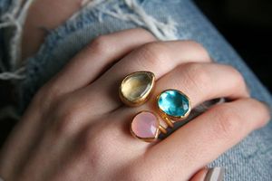 Triple Stone Ring