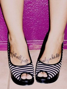 feet tattoo