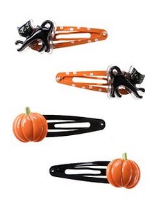 Cat Pumpkin Snap Clip Two-Pack