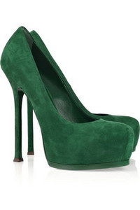 ysl tribtoo suede pumps