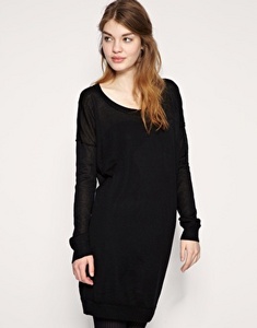 ASOS Hook and Eye Back Knitted Dress