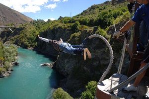 Bungee-jumping с приводнением в Непале