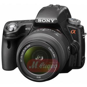 Фотоаппарат цифровой зеркальный 16 Мпикс Sony SLT-A55VL 18-55