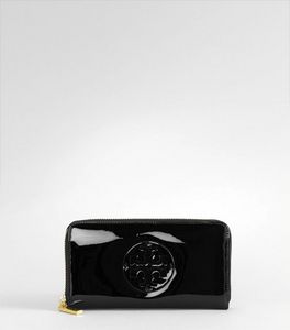 Tory Burch Patent Continental Wallet