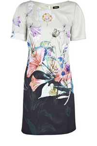 Botanical Print Shift Dress