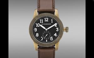 ROUND CASE LEATHER STRAP WATCH