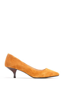 Mango Pointed-toe Leather Shoes