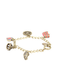 Cath Kidston Red And Blue London Charm Bracelet