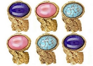 YSL YVES SAINT LAURENT ARTY OVAL RING